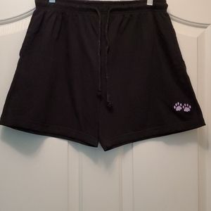 Black cotton shorts